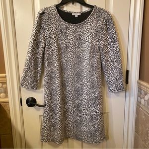 Snakeskin Patterned Business Casual Dress